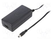 Power supply: switched-mode; 12VDC; 5A; Out: 5,5/2,1; 60W; 0÷40°C CELLEVIA POWER