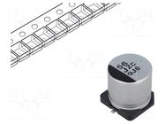 Capacitor: hybrid; 56uF; 63VDC; SMD; ESR: 30mΩ; ZC; ±20%; Ø10x10.2mm PANASONIC