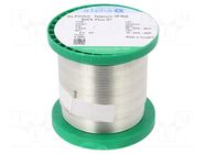 Tin; lead free; Sn99,3Cu0,7; 1.5mm; 0.5kg; reel; 227÷229°C; 2.2% ALPHA