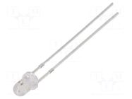 LED; red/green; 3mm; bicolour; 30°; 3÷4.5VDC; 20mA; Front: convex OPTOSUPPLY