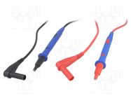 Test leads; Inom: 10A; Len: 1.2m; red and black MUELLER ELECTRIC