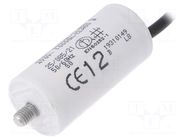 Capacitor: polypropylene; motors, run; 12uF; 470VAC; Ø35x71.5mm KEMET