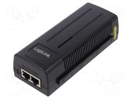 PoE power supply unit; IEC C14,RJ45 socket x2; 10/100/1000Mbps LOGILINK