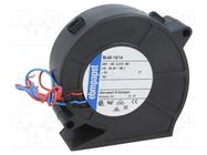 Fan: DC; blower; 24VDC; 75x75x27mm; 28m3/h; 51dBA; ball bearing EBM-PAPST