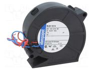 Fan: DC; blower; 24VDC; 75x75x27mm; 28m3/h; 51dBA; ball; 4400rpm EBM-PAPST