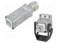 Connector: HDC; male + female; PIN: 5; 10A; 230V; HDC; 4+PE; straight PHOENIX CONTACT