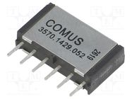 Relay: reed switch; DPST-NO; Ucoil: 5VDC; 1A; max.200VDC; 15W; THT COMUS