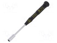 Screwdriver; precision; 6-angles socket; HEX 5.5mm; ESD C.K