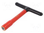 Wrench; insulated,socket spanner; HEX 15mm; tool steel; L: 200mm BAHCO