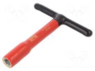 Wrench; insulated,socket spanner; HEX 18mm; tool steel; L: 200mm BAHCO