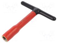 Wrench; insulated,socket spanner; HEX 19mm; tool steel; L: 200mm BAHCO