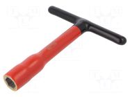 Wrench; insulated,socket spanner; HEX 20mm; tool steel; L: 200mm BAHCO