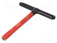 Wrench; insulated,socket spanner; HEX 9mm; tool steel; L: 200mm BAHCO