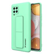 Wozinsky Kickstand Case Silicone Stand Cover for Samsung Galaxy A42 5G Mint, Wozinsky