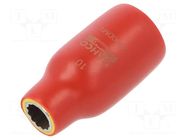 Socket; 12-angles,insulated,socket spanner; 10mm; 1/2"; 1kV BAHCO