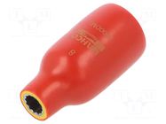 Socket; 12-angles,insulated,socket spanner; 8mm; 1/2"; 1kV BAHCO