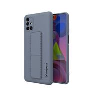 Wozinsky Kickstand Case silicone stand cover for Samsung Galaxy M51 blue, Wozinsky