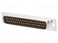 D-Sub; PIN: 37; plug; male; for cable; soldering; 7.5A; 125V; 20AWG CONEC