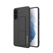 Wozinsky Kickstand Case silicone case with stand Samsung Galaxy S21+ 5G black, Wozinsky