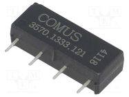 Relay: reed switch; SPST-NO; Ucoil: 12VDC; 500mA; max.200VDC; 10W COMUS