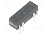 Relay: reed switch; DPST-NO; Ucoil: 5VDC; 500mA; max.150VDC; 10W COMUS