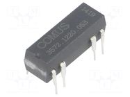 Relay: reed switch; DPST-NO; Ucoil: 5VDC; 500mA; max.150VDC; 10W COMUS
