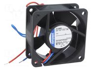 Fan: DC; axial; 24VDC; 60x60x25mm; 56m3/h; 41dBA; ball; 6850rpm; IP68 EBM-PAPST