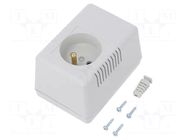 Enclosure: for power supplies; with earthing; X: 65mm; Y: 90mm MASZCZYK