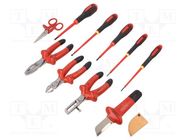 Kit: for assembly work; for electricians; 10pcs. BAHCO