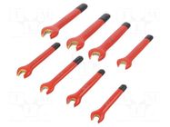 Wrench-set; insulated,spanner; steel; 1kVAC; 8pcs. BAHCO