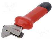Wrench; insulated,adjustable; Jaw capacity: 21mm; tool steel BAHCO