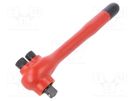 Rattle; insulated; 1/2"; 270mm; 1kV; Teeth: 28 BAHCO