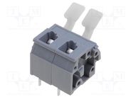 PCB terminal block; straight; 7.5mm; ways: 2; on PCBs; 0.08÷2.5mm2 WAGO