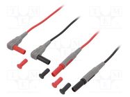 Test leads; Inom: 10A; Len: 1m; red and black UNI-T