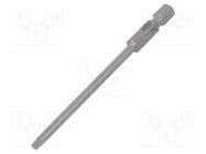 Screwdriver bit; Torx®; TX15; Overall len: 90mm; PROFESSIONAL WIHA