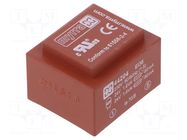 Transformer: encapsulated; 3.2VA; 230VAC; 24V; 24V; 67mA; 67mA; PCB MYRRA