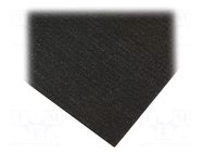Mat: bench; ESD; black; L: 2.4m; Width: 1.1m; Thick: 1.5mm; 130°C ANTISTAT