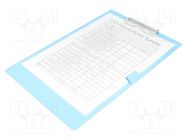 Clipboard; ESD; A4; 1pcs; Application: for storing documents; PVC ANTISTAT