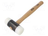 Hammer; 400mm; W: 140mm; 1.47kg; 55mm; round; polyamide; wood BAHCO