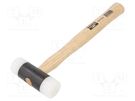 Hammer; 300mm; W: 100mm; 490g; 35mm; round; polyamide; wood BAHCO