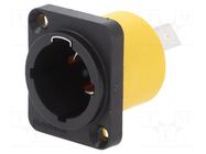 Connector: AC supply; socket; male; PIN: 3; 16A; 250V; thermoplastic AMPHENOL