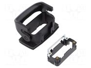 Enclosure for connectors: HDC; size 10A; for panel mounting HARTING