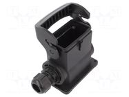 Enclosure for connectors: HDC; size 10B; for panel mounting HARTING