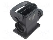 Enclosure for connectors: HDC; size 10B; for panel mounting HARTING