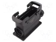 Enclosure for connectors: HDC; size 24B; for panel mounting HARTING