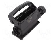 Enclosure for connectors: HDC; size 24B; for panel mounting HARTING