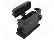 Enclosure: for HDC connectors; Han-Eco® B; size 24B; with latch HARTING