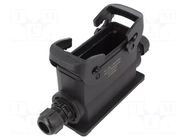 Enclosure for connectors: HDC; size 24B; for panel mounting HARTING