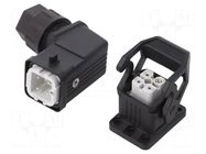 Connector: HDC; male + female; PIN: 4; 10A; 230V; HDC; 3+PE; M20 PHOENIX CONTACT