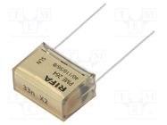 Capacitor: paper; X2; 33nF; 660VAC; Pitch: 20.3mm; ±20%; THT; PME264 KEMET